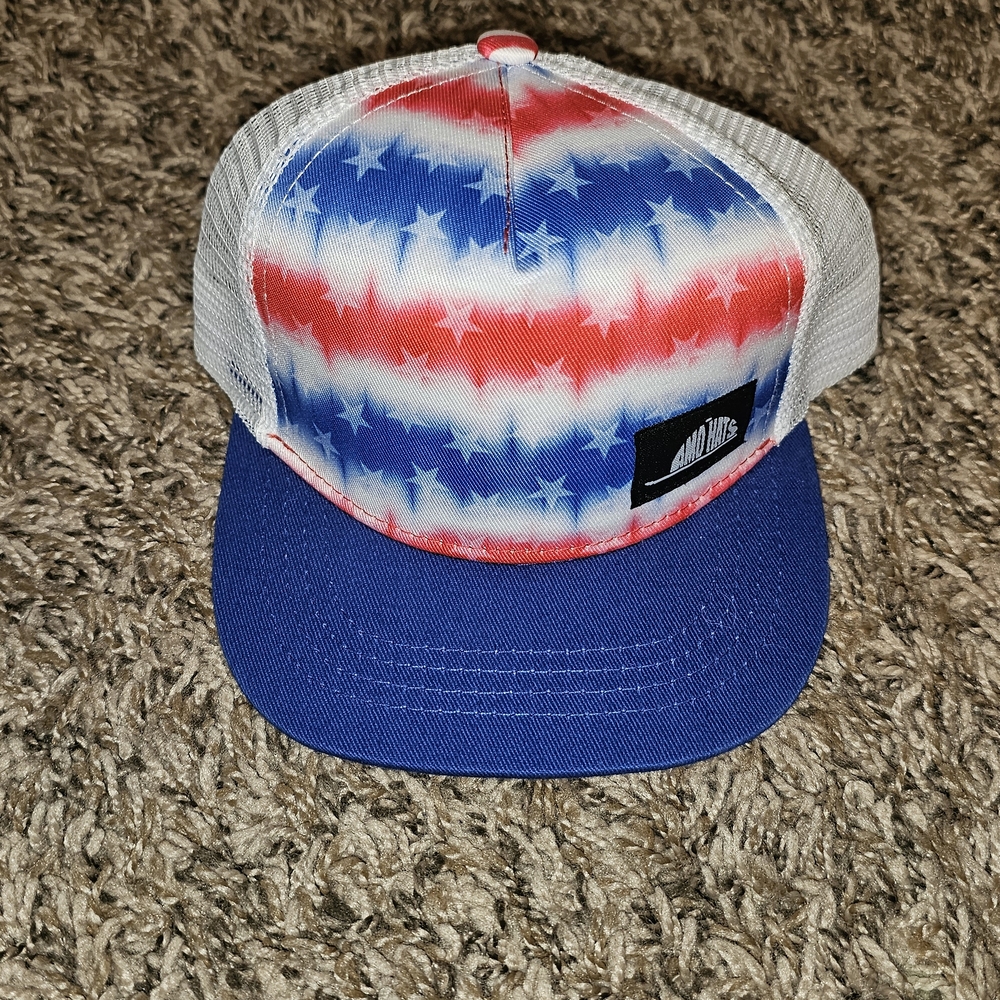 Red White and Blue Star Trucker Hat